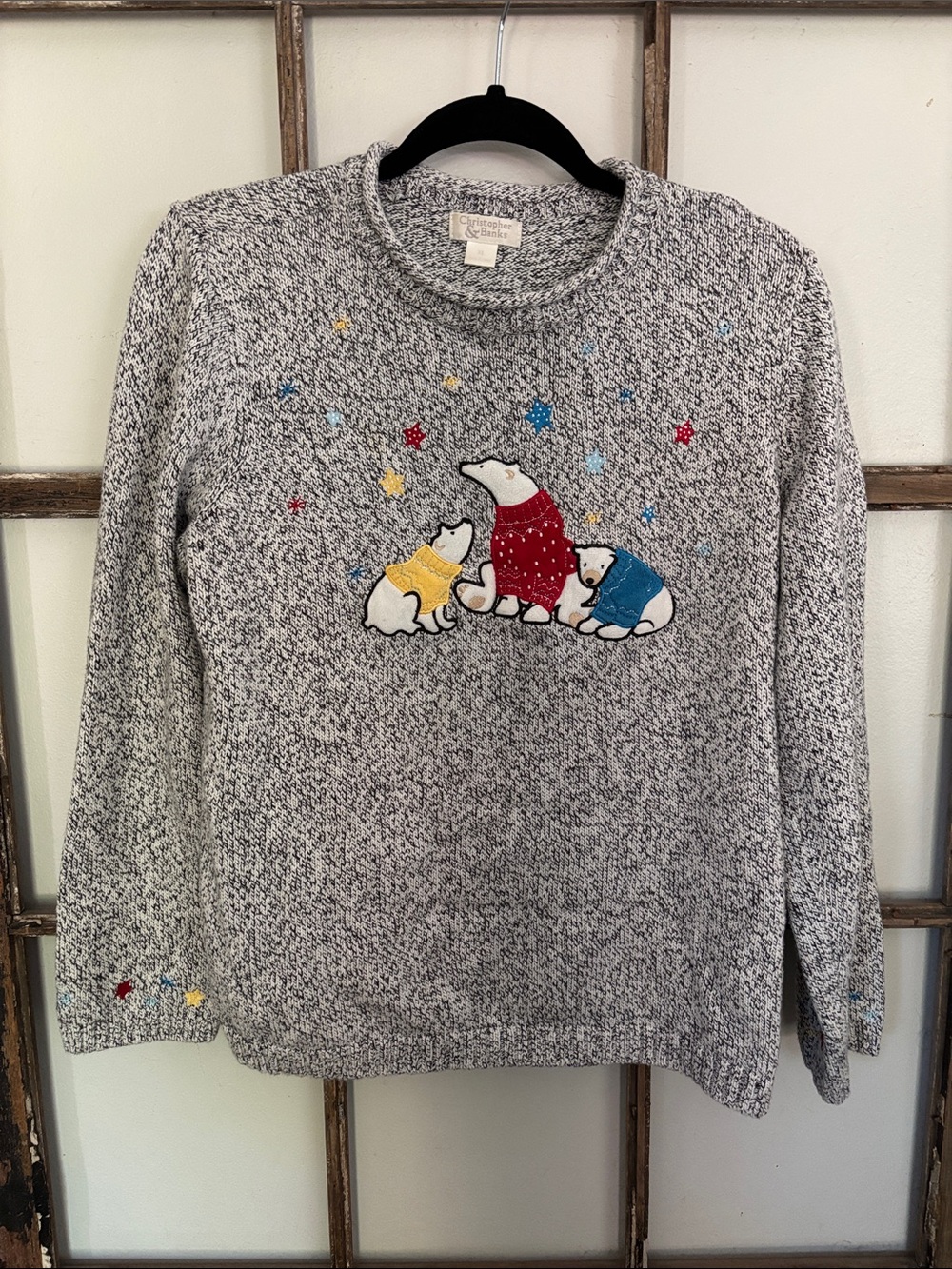 Vintage Christopher & Banks polar bear sweater